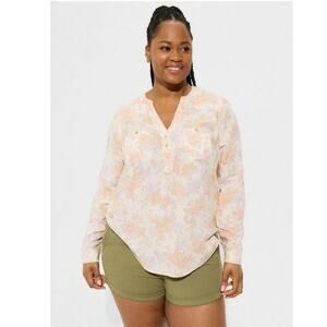 Torrid Floral Long Sleeve Shirt